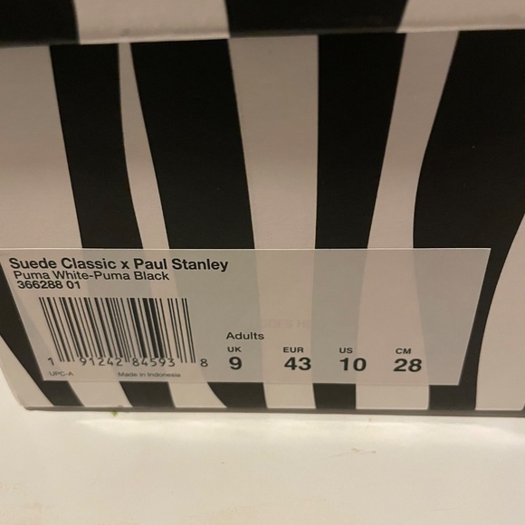 Puma Paul Stanley  Kiss striped Suede Sneakers - Picture 7 of 7